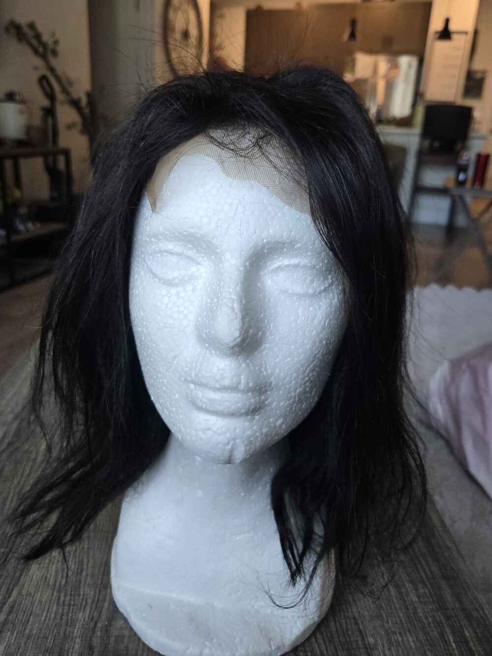 Unbranded Short Black Lace Front Wig